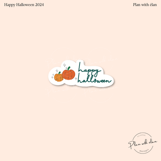 Happy Halloween (2024 edition) Die Cut Planner Sticker