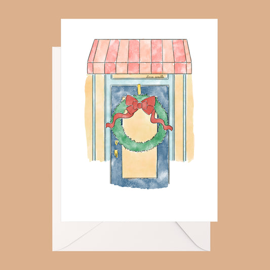 Holiday Shop Front Greeting Card