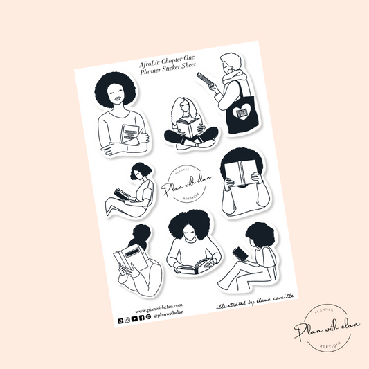 AfroLit: Chapter One Planner Sticker Sheet