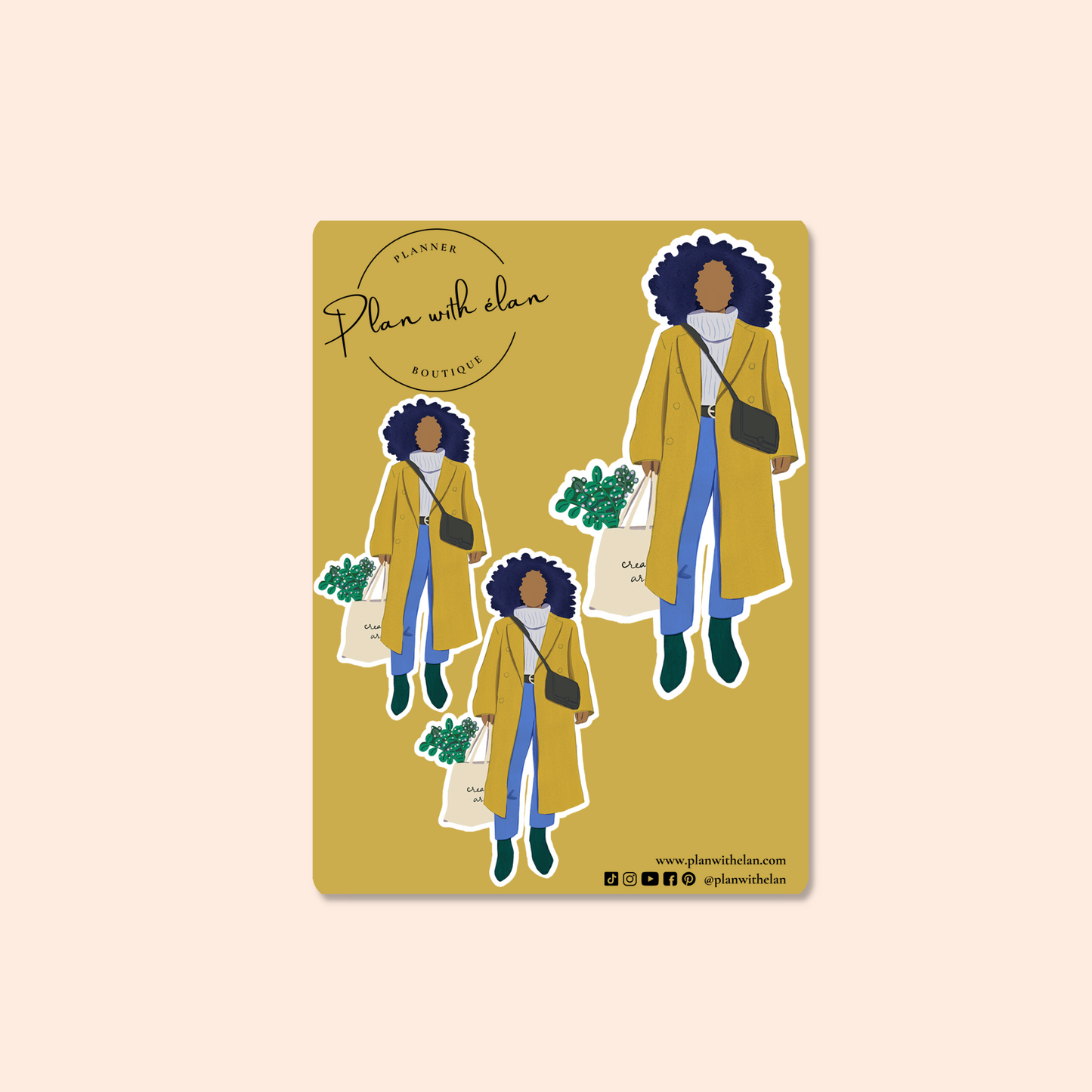 Saffron #1 Mini Fashion Sticker Sheet