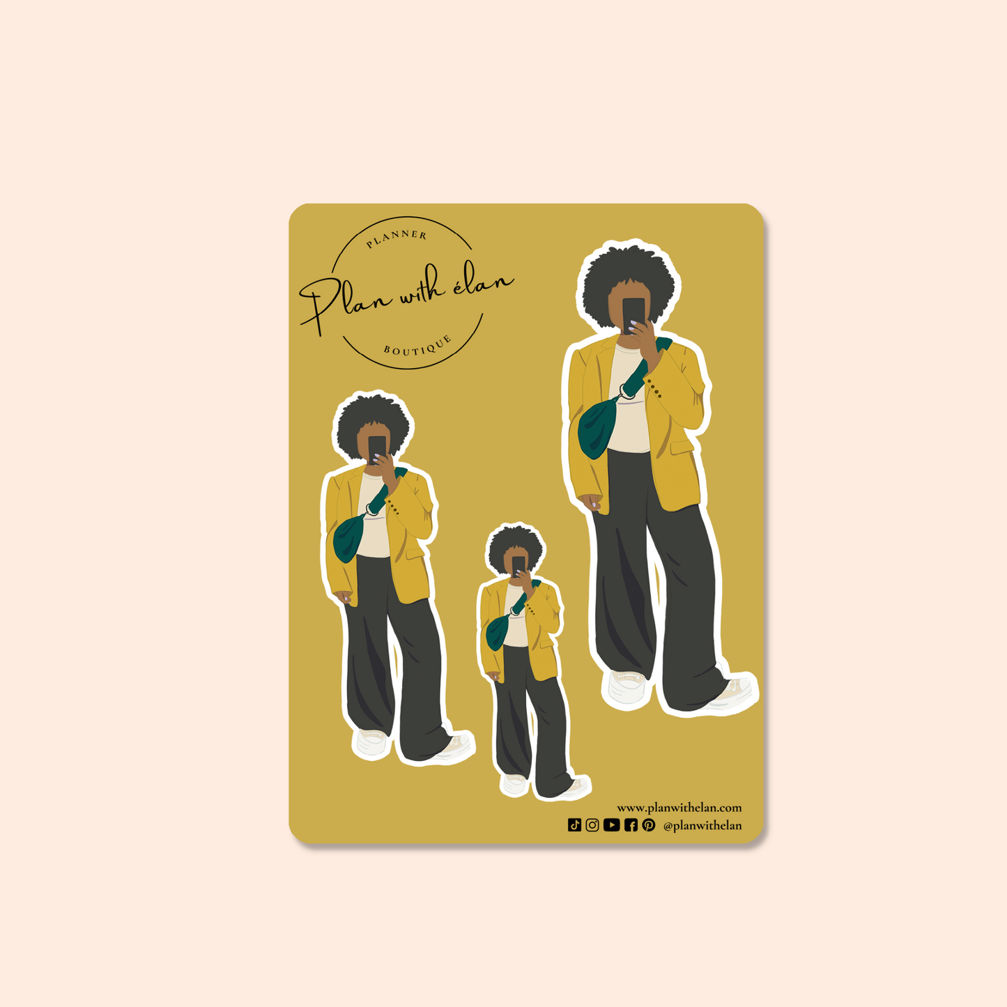 Saffron #2 Mini Fashion Sticker Sheet