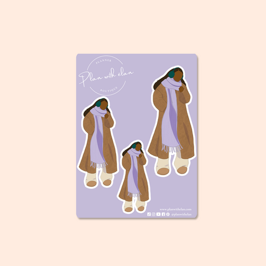 Lavender #3 Mini Fashion Sticker Sheet