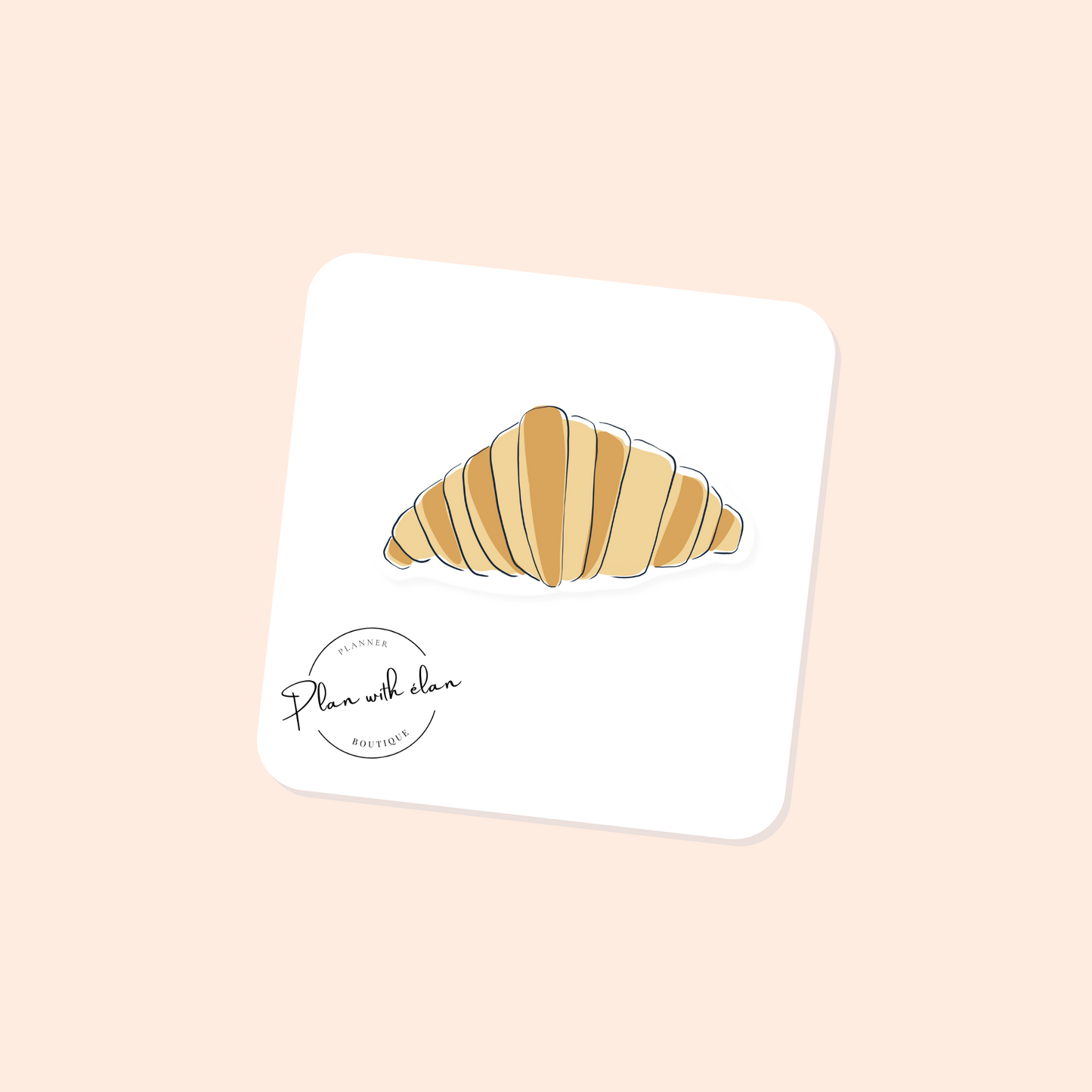 Croissant Planner Sticker