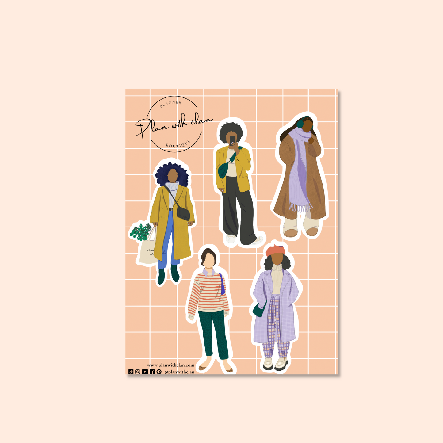 Fashion Friends Mini Fashion Sticker Sheet